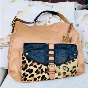 Beautiful VN  Genuine Leather Tote  with Calf Hair